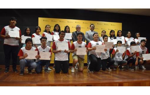 Veinte son los jóvenes beneficiados de Puente Piedra que iniciarán sus estudios en nuestra universidad. 