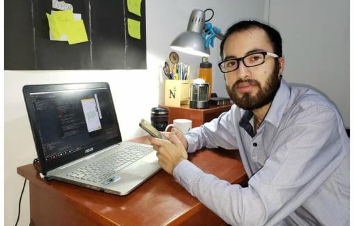 Kenny Uriarte es el creador de Daneti, una app que permitirá a sus usuarios identificar negocios en los que podrán realizar sus compras sin peligro de contagio.